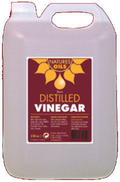 Jug of nature oils brown distilled vinegar