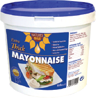 a tub of natures oils extra thick mayonnaise