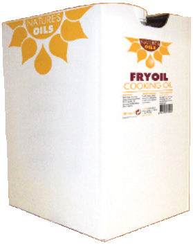 a box of Fryoil cooking oil
