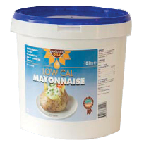 a tub of nature oils low cal mayonnaise