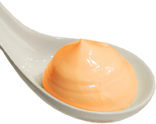 Spoonful of burger sauce