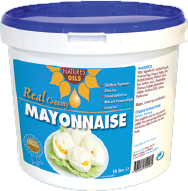 Tub of nature oils real creamy mayonnaise